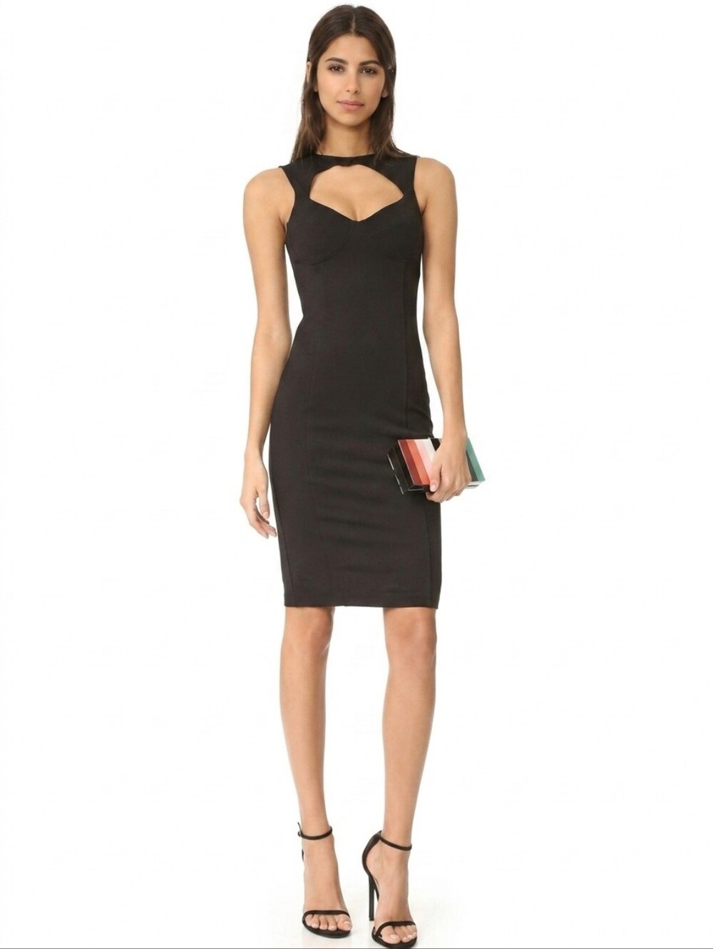 Ali & Jay Black Ponte Sleeveless Cut Out Bodycon Dress